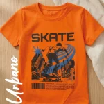 Camiseta Naranja Skate